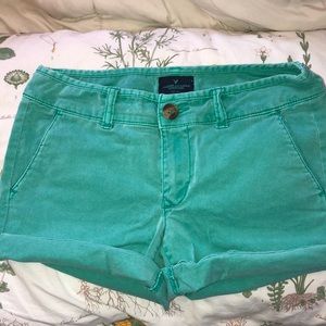 Turquoise American Eagle shorts